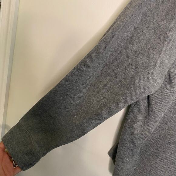 Lands End Mens Gray Pullover Sweater 1/4 Zip Minimalist Preppy Office Size Large - Picture 14 of 16